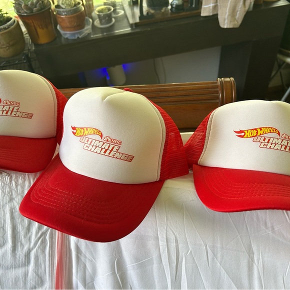 Hot Wheels Red and White Trucker Hat - Picture 2 of 3